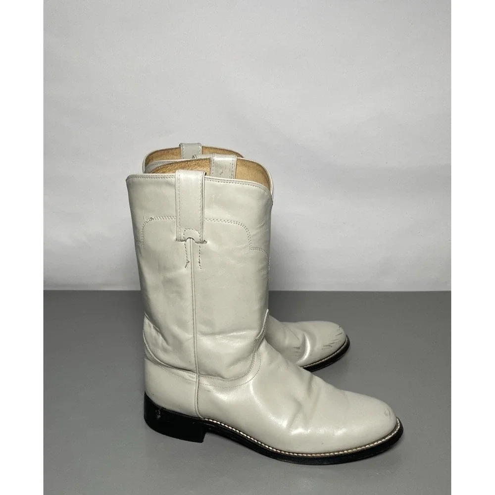 Vintage Tony Lama Women's Leather Roper Cowgirl Boots Size 7B